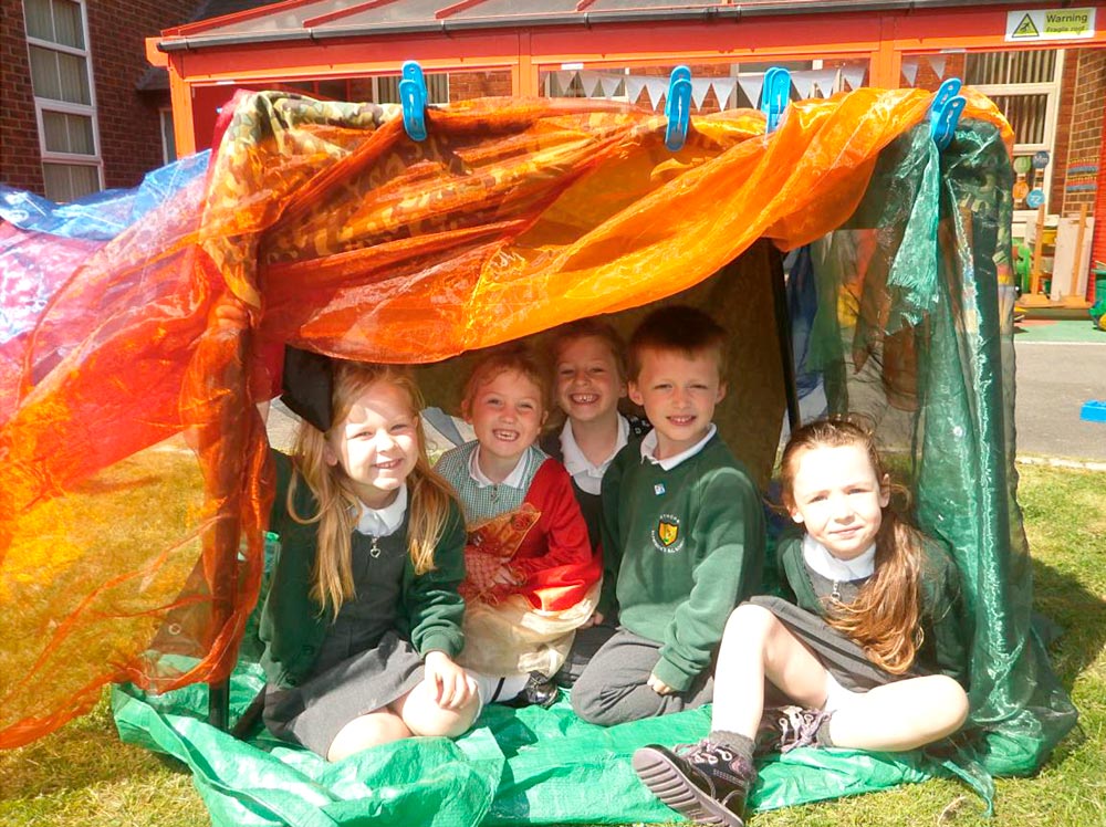 Look at the fantastic dens we made also.